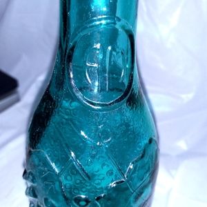 Vintage decorative blue bottle